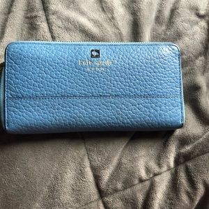 Baby blue wallet